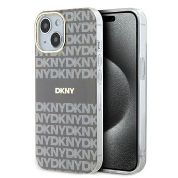DKNY Ovitek MagSafe za iPhone 15 DKNY Hardcase bež, enobarvno-črtast