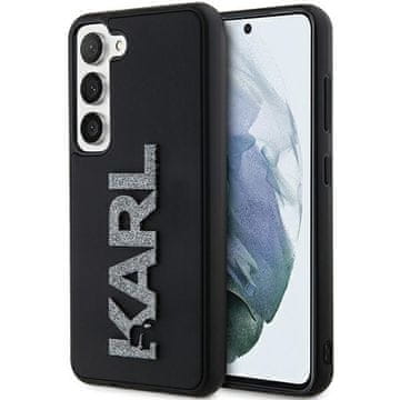 Karl Lagerfeld KLHCS23S3DMBKCK S23 S911 črno/črno trdo ohišje s 3D gumijastim bleščečim logotipom