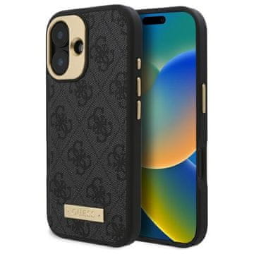 Guess Ovitek Guess Hardcase MagSafe za iPhone 16 Plus, črn