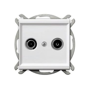 shumee Sonata bela vtičnica za R-TV brez okvirja