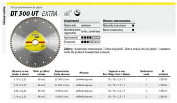 shumee KLINGSPOR TURBO DIAMANTNO REZILO 125 mm x 1,9 mm x 22,2 mm EXTRA DT300UT, ZA BETON