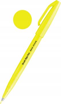 shumee ČOPIČ za kaligrafske skice Pentel FLUO RUMENI flomaster