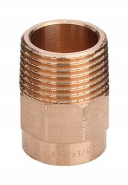 shumee MEDENINASTI PRIKLJUČEK CU NIPL ZA SPAJANJE 15 MM X 3/8 VIEGA