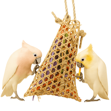 shumee Papirnata košara - Igrača papiga - Napolnjena s cikcak papirjem