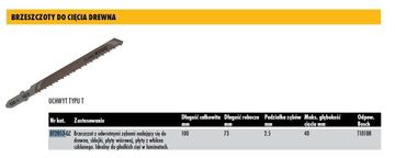 shumee DEWALT REZILO ZA VBOJNO ŽAGO 100x2,5 mm T101BR LES/MAVEC /5 kosov