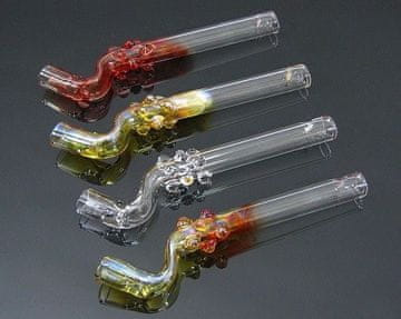 shumee Ukrivljena steklena cev 12 cm