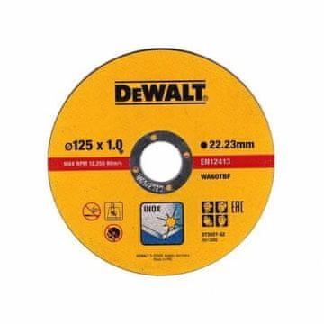 shumee DEWALT KOVINSKI DISK 125x1,0 mm /10 kosov KOVINSKA ŠKATLA