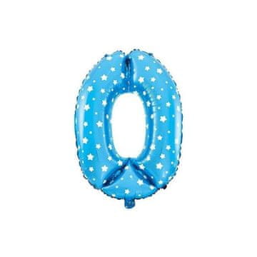 shumee Folija balon številka 0 - 40 cm moder