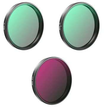 shumee 3x komplet polarizacijskih filtrov CPL + ultravijolični UV + sivi ND16 za DJI Osmo Action 3, 4, 5PRO