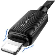USAMS Usams KY Series US-SJ689 2.4A USB-A na Lightning kabel 1m črne barve