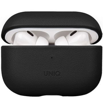 UNIQ UNIQ ovitek za AirPods Pro 2 iz pravega usnja, črne barve