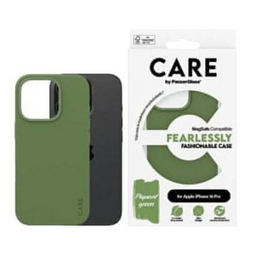 shumee Ovitek CARE by PanzerGlass za iPhone 16 Pro 6,3" zelen MagSafe 1386