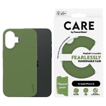 shumee Ovitek CARE by PanzerGlass Fashion za iPhone 16 6.1" zelen/zelen MagSafe 1385