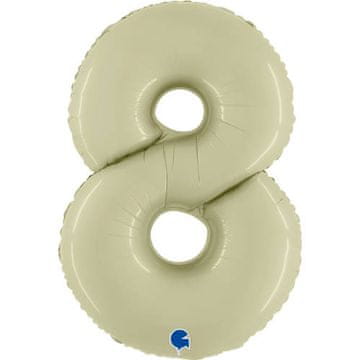 Grabo Folija balon številka 8, satenasto olivne barve, 102 cm, Grabo