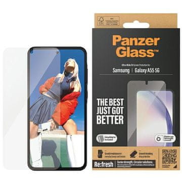 PanzerGlass Kaljeno steklo za Samsung Galaxy A55 PanzerGlass Ultra-Wide Fit