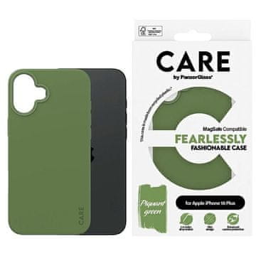 shumee Ovitek CARE by PanzerGlass Fashion za iPhone 16 Plus 6,7" zelen MagSafe 1387