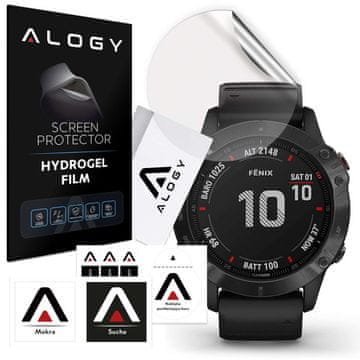 shumee Zaščita za zaslon Alogy Hydrogel za pametno uro Garmin Fenix 6X Pro 14 palcev