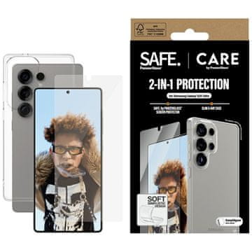 PanzerGlass Ovitek + steklo za Samsung Galaxy S25 Ultra PanzerGlass Fashion 2v1 črne barve