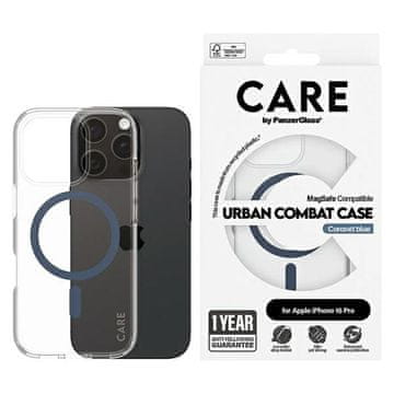 shumee Ovitek CARE by PanzerGlass Flagship za iPhone 16 Pro 6,3"" moder MagSafe 1366