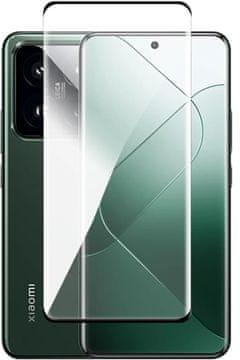 shumee Full Glue kaljeno steklo za Xiaomi 14 črno