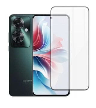 shumee Full Glue Tempered Glass za Oppo Reno 11F 5G Black
