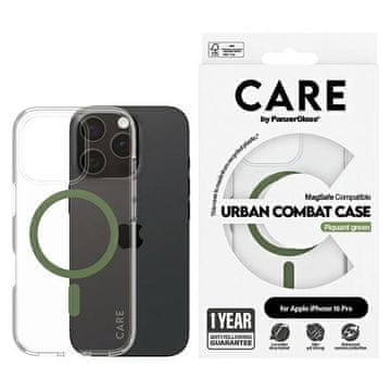 PanzerGlass Ovitek CARE by PanzerGlass Flagship za iPhone 16 Pro 6,3" zelen/zelen MagSafe 1370