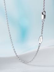 AVESTLINE Srebrna verižica Zeleni sijaj, z zelenim 5A cirkonom