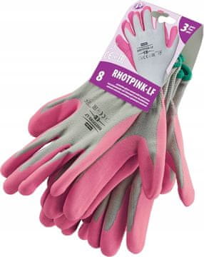 shumee Vrtne rokavice s prevleko RHOTPINK-LF, velikost 6