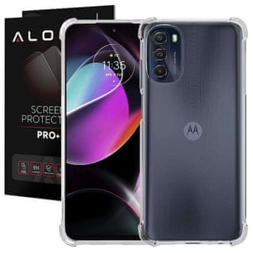 shumee Oklepni ovitek Alogy za Motorola Moto G 5G 2022, prozoren, odporen proti udarcem