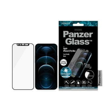 PanzerGlass Kaljeno steklo za iPhone 12 Pro Max PanzerGlass CamSlider antibakterijsko črno