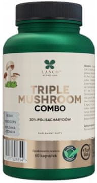 shumee LANCO TRIPLE MUSHROMO COMBO 600 mg Lions Mane Reishi Cordyceps 60 kapsul