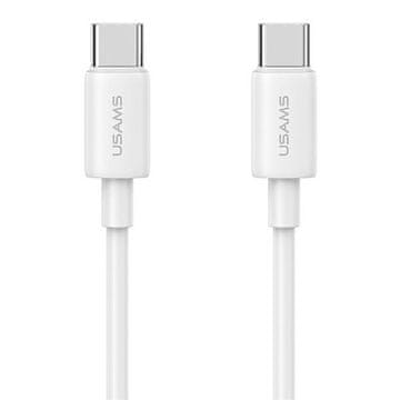 shumee USAMS USB-C na USB-C kabel 1 m 60 W hitro polnjenje bel