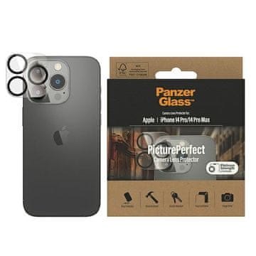 shumee Zaščitno steklo PanzerGlass Platinum Strength za kamero za iPhone 14 Pro