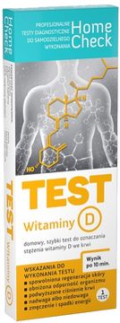 shumee MILAPHARM Test vitamina D KONCENTRACIJA VITAMINA D V KRI 1 kos.
