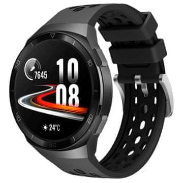 shumee Univerzalni gumijast športni pašček Alogy Soft Band za pametno uro 22 mm, črne barve