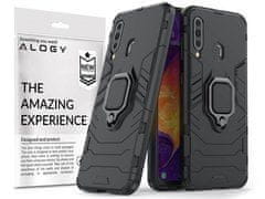 shumee Ovitek Alogy Stand Ring Armor za Samsung Galaxy A60M40 črne barve