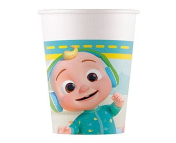 shumee Papirnati kozarčki Cocomelon, 200 ml, 8 kosov.