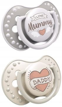 shumee Silikonska dinamična duda LOVI 0-3 m 2 kosa.