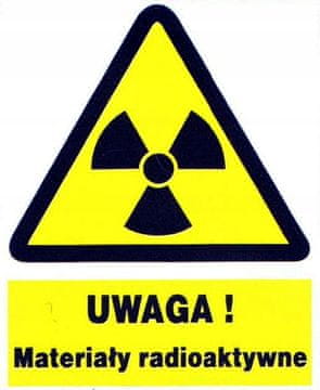 shumee ZOO-7 - POZOR: OZNAKA ZA Radioaktivne snovi