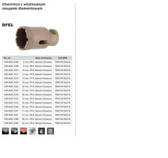 Vrtalna krona M14 6 mm diamantno prevlečena / diamantno spajkana
