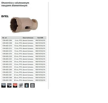 shumee CROWN DREL M14 Z VLOŽENIM DIAMANTNIM VLOŽKOM 12 mm