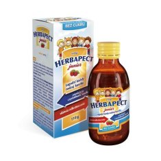 Aflofarm Herbapect Junior sirup, za vse vrste kašlja, za dnevno in nočno uporabo 110 g