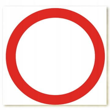 shumee ZNDW-1 PROMETNI ZNAK B-1 - PREPOVEDAVANJE PROMETA 33 cm x 33 cm