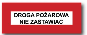 shumee ZP-36 ZNAK ZA POŽARNO VARNOST 14X36 Požarna pot, ne blokirajte