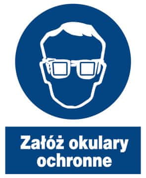 shumee ZNO-2 - Znak za varnost in zdravje pri delu - nadenite si zaščitna očala