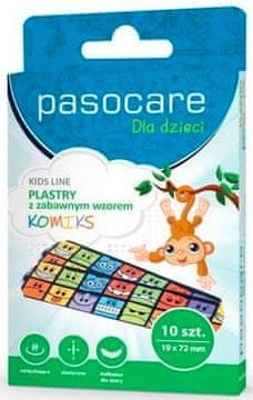 shumee Otroški obliži PASOCARE KIDS LINE, smeški, 10 kosov.