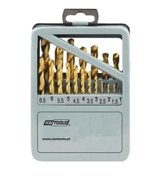awtools Awtools HSS-G titanovi svedri za kovino, 19-delni komplet /1,0–10,0 mm/