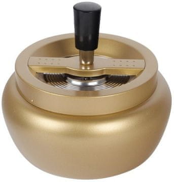 shumee Zlat avtomatski vrtljivi pepelnik 13cm