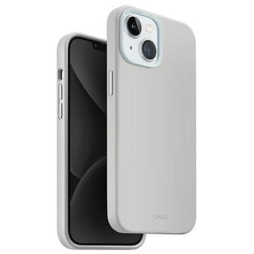 UNIQ Polnilni ovitek za iPhone 15 UNIQ Magclick svetlo siv