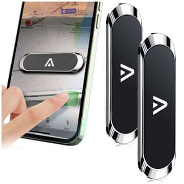 shumee Alogy magnetni samolepilni nosilec za avtomobilsko armaturno ploščo, črne barve